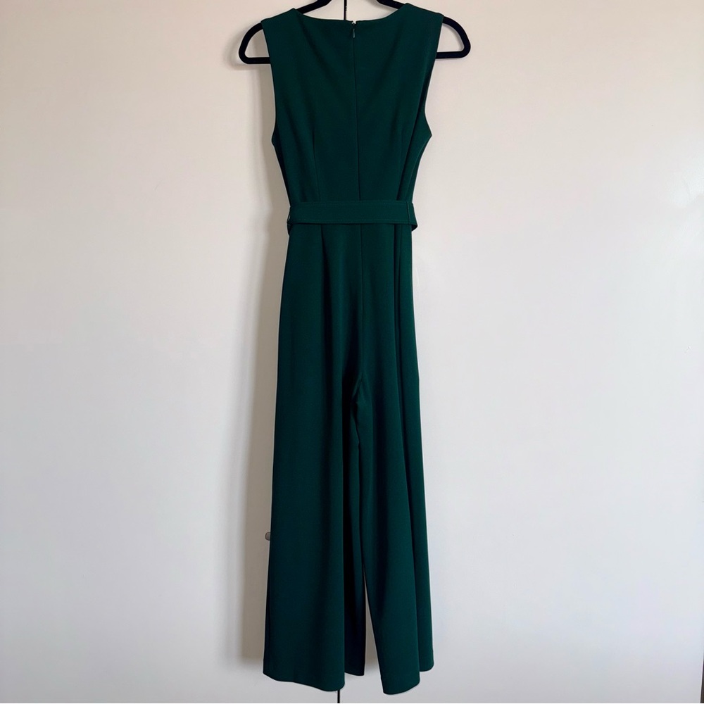 Calvin Klein Dark Green Sleeveless Jumpsuit